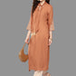 Janasya Peach Rayon Solid Straight Kurta | Swadesiicart