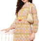 Janasya Multicolor Cotton Ethnic Motifs A-Line Kurta - Swadesiicart