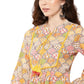 Janasya Multicolor Cotton Ethnic Motifs A-Line Kurta - Swadesiicart