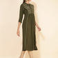 Janasya Olive Rayon Yoke Embroidered Casual Kurta | Swadesiicart