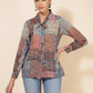 Janasya Women's Multicolor Georgette Ethnic Motifs Casual Top | Swadesiicart