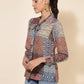 Janasya Women's Multicolor Georgette Ethnic Motifs Casual Top | Swadesiicart