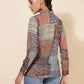 Janasya Women's Multicolor Georgette Ethnic Motifs Casual Top | Swadesiicart