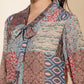Janasya Women's Multicolor Georgette Ethnic Motifs Casual Top | Swadesiicart