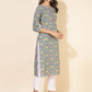 Janasya Multicolor Cotton Printed Casual Kurta | Swadesiicart