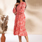 Janasya Pink Cotton Floral Fit & Flare Dress | Swadesiicart