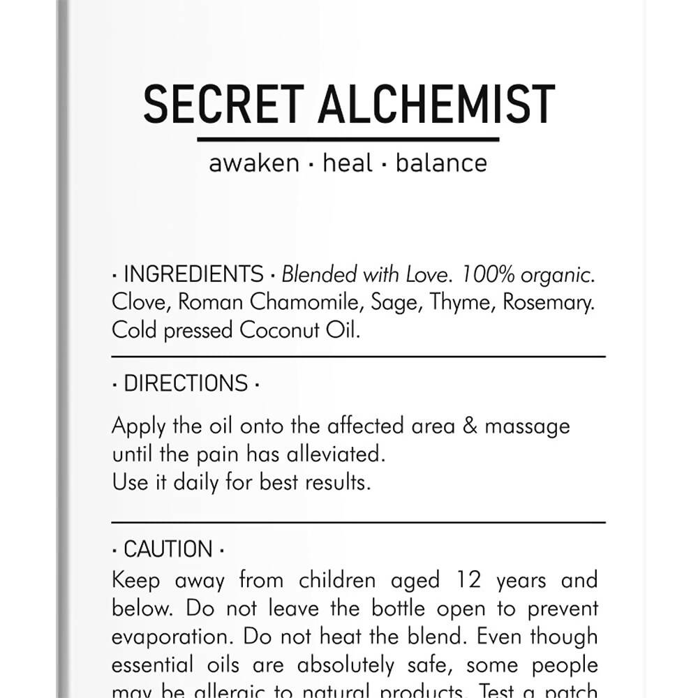 Secret Alchemist Relief Joint Pain Oil - Swadesiicart