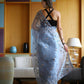 Vamsee Blue Organza Saree - Swadesiicart