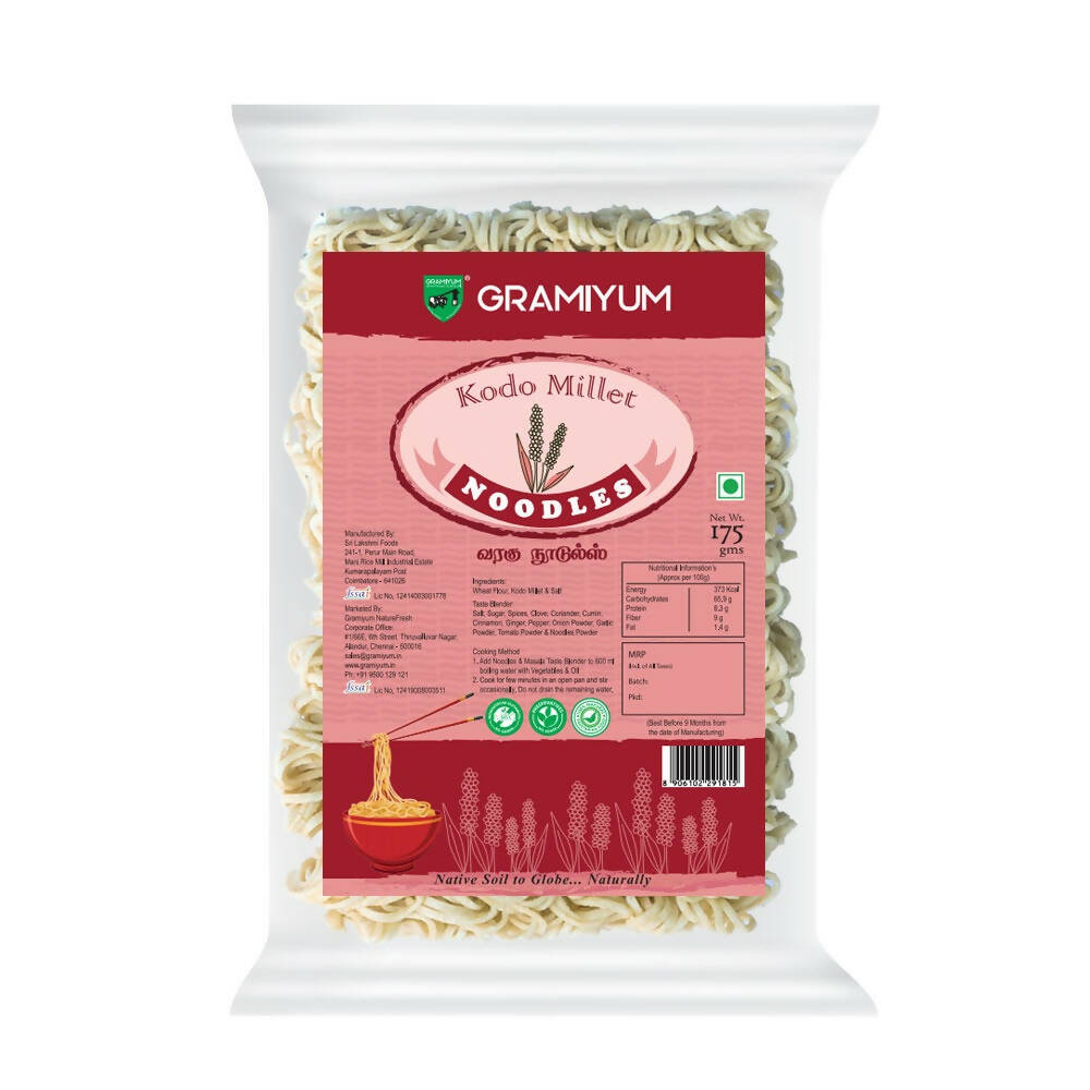 Gramiyum Kodo Millet Noodles - Varagu Noodles - Gramiyum