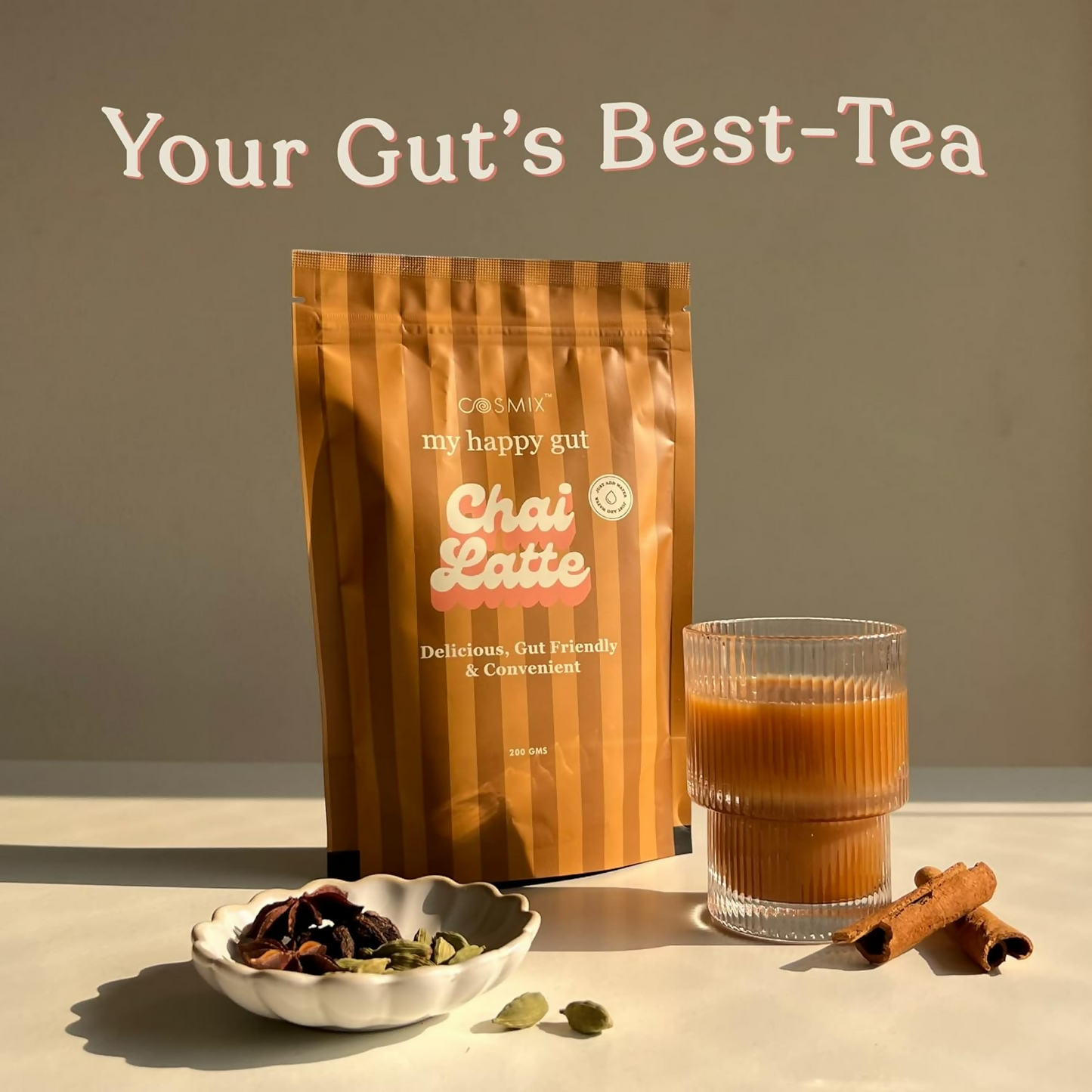 Cosmix My Happy Gut Chai Latte | Swadesiicart