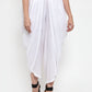 Jompers Women White Solid Dhoti | Swadesiicart