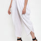 Jompers Women White Solid Dhoti | Swadesiicart