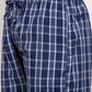 Jainish Men's Blue Checked Cotton Track Pants ( JOG 013Blue ) - Swadesiicart