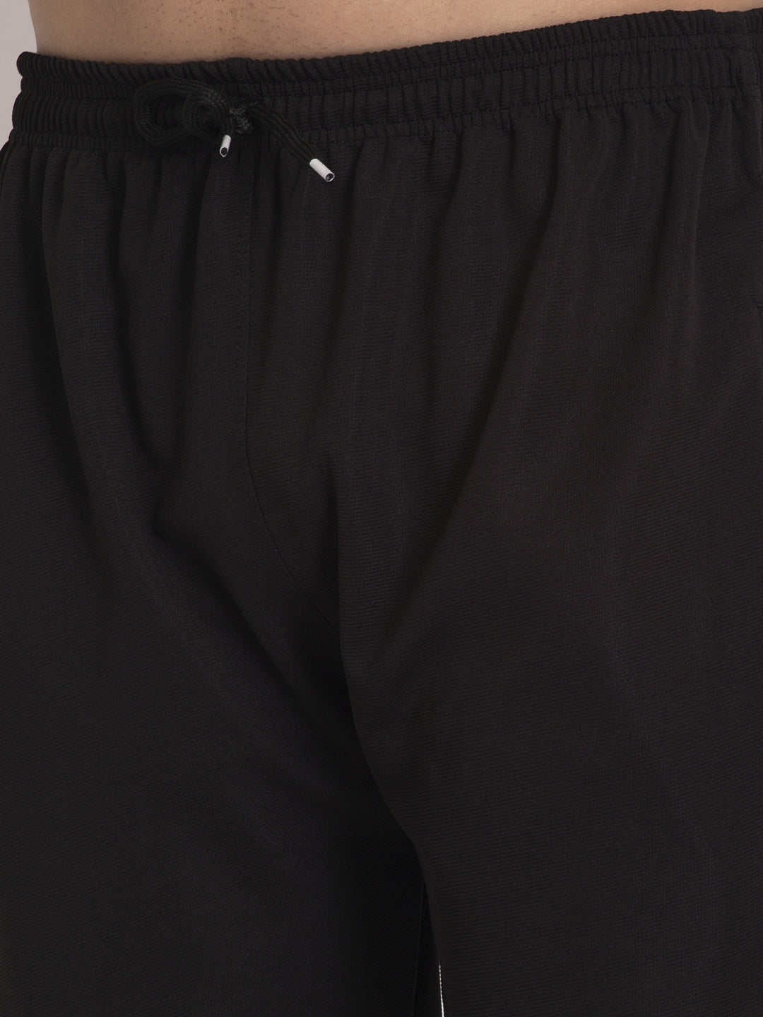 Jainish Men's Black Solid Track Pants ( JOG 014Black ) - Swadesiicart
