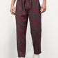 Jainish Men's Maroon Cotton Checked Track Pants ( JOG 017Maroon ) - Swadesiicart