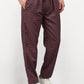 Jainish Men's Maroon Cotton Checked Track Pants ( JOG 017Maroon ) - Swadesiicart