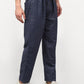 Jainish Men's Navy Blue Cotton Checked Track Pants ( JOG 017Navy-Grey ) - Swadesiicart