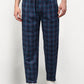 Jainish Men's Blue Cotton Checked Track Pants ( JOG 018Blue ) - Swadesiicart