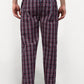 Jainish Men's Grey Cotton Checked Track Pants ( JOG 019Grey-Red ) - Swadesiicart