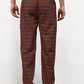 Jainish Men's Orange Cotton Checked Track Pants ( JOG 019Orange-Red ) - Swadesiicart