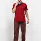 Jainish Men's Orange Cotton Checked Track Pants ( JOG 019Orange-Red ) - Swadesiicart