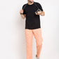 Jainish Men's Orange Linen Cotton Track Pants ( JOG 021Orange ) - Swadesiicart