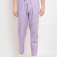 Jainish Men's Purple Linen Cotton Track Pants ( JOG 021Purple ) - Swadesiicart