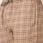 Jainish Men's Checked Cotton Track Pants - Brown - Swadesiicart