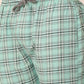 Jainish Men's Checked Cotton Track Pants - Green - Swadesiicart