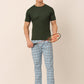 Jainish Men's Checked Cotton Track Pants - Sky Blue - Swadesiicart