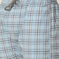 Jainish Men's Checked Cotton Track Pants - Sky Blue - Swadesiicart