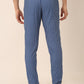 Jainish Men's Checked Cotton Track Pants - Blue - Swadesiicart