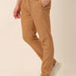 Jainish Men's Checked Cotton Track Pants - Mustard - Swadesiicart