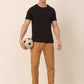 Jainish Men's Checked Cotton Track Pants - Mustard - Swadesiicart
