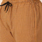 Jainish Men's Checked Cotton Track Pants - Mustard - Swadesiicart