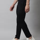 Jainish Men's Black Solid Streachable Lycra Trackpants - Swadesiicart