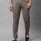 Jainish Men's Brown Solid Streachable Lycra Trackpants - Swadesiicart
