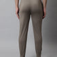 Jainish Men's Brown Solid Streachable Lycra Trackpants - Swadesiicart
