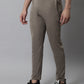 Jainish Men's Brown Solid Streachable Lycra Trackpants - Swadesiicart