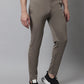 Jainish Men's Brown Solid Streachable Lycra Trackpants - Swadesiicart