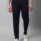 Jainish Men's Navy Blue Solid Streachable Lycra Trackpants - Swadesiicart
