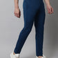 Jainish Men's Blue Solid Streachable Lycra Trackpants - Swadesiicart
