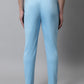 Jainish Men's Sky Blue Solid Streachable Lycra Trackpants - Swadesiicart