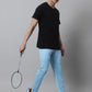 Jainish Men's Sky Blue Solid Streachable Lycra Trackpants - Swadesiicart