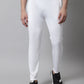 Jainish Men's White Solid Streachable Lycra Trackpants - Swadesiicart