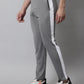 Jainish Men's Grey and White Striped Streachable Lycra Trackpants - Swadesiicart