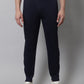 Jainish Men's Navy Blue and White Striped Streachable Lycra Trackpants - Swadesiicart