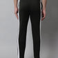 Jainish Men's Olive Green and White Striped Streachable Lycra Trackpants - Swadesiicart