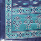 Jompers Women Blue & Green Self-Striped Kurta with Trousers & Printed Art Silk Dupatta | Swadesiicart