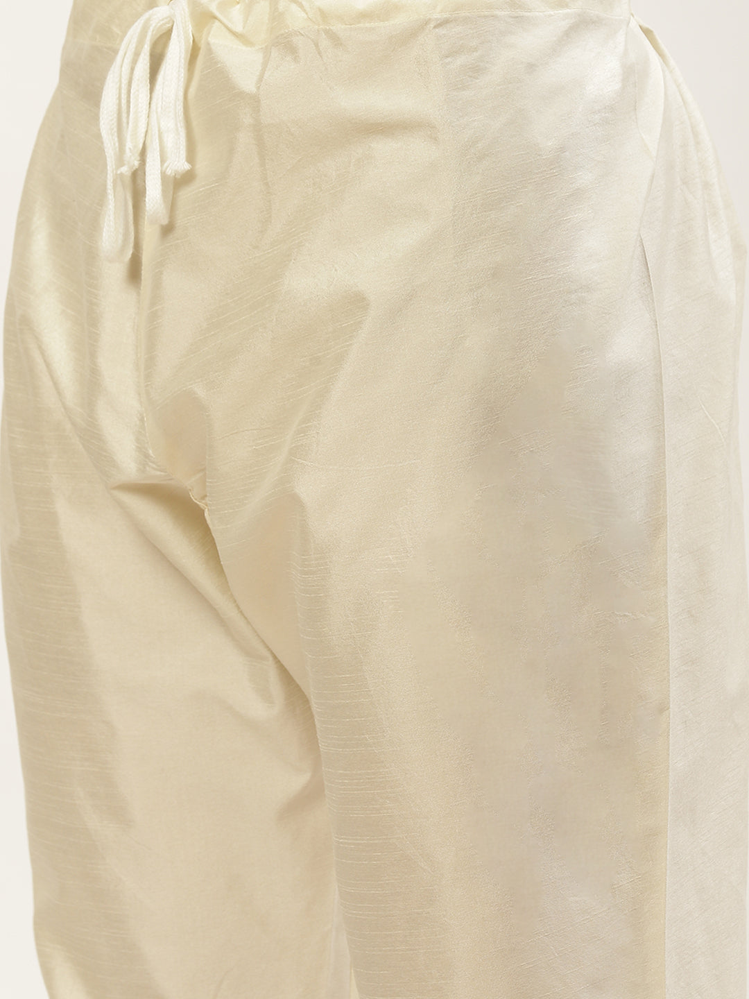Jompers Men's Embroidered Nehru Jacket & Kurta Pyjama ( Yellow ) | Swadesiicart